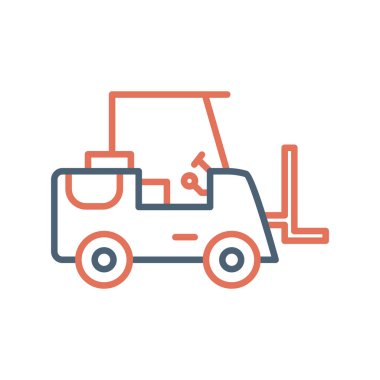 Kamyon soyut simge vektör çizimi