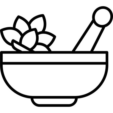 Havan topu. Web simgesi basit illüstrasyon