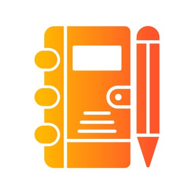 Not defteri web simgesi, vektör çizim