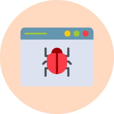 Web böceği modern simgesi, vektör illüstrasyonu 