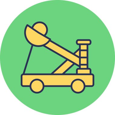 Vektör illüstrasyonu, Mancınık simgesi