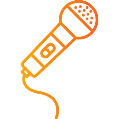 mikrofon simgesi vektör illüstrasyonu