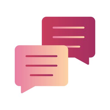 ileti ikonu vektör illüstrasyonu