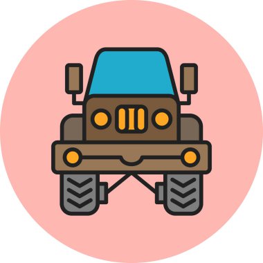 Bir kamyon simgesinin çizimi