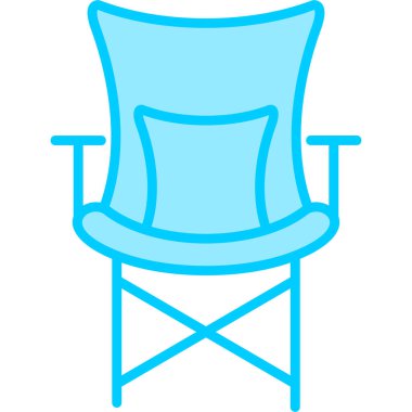 Sandalye. Web simgesi basit illüstrasyon