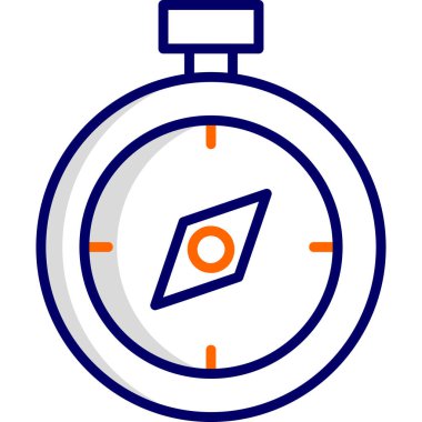 Pusula. Web simgesi basit tasarım