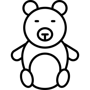 Oyuncak ayı kutsal kişilerin resmi, vektör çizim