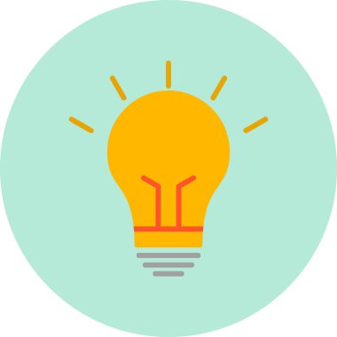 Fikir modern simgesi, vektör illüstrasyonu