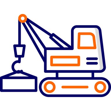 vinç simgesi vektör illüstrasyonu