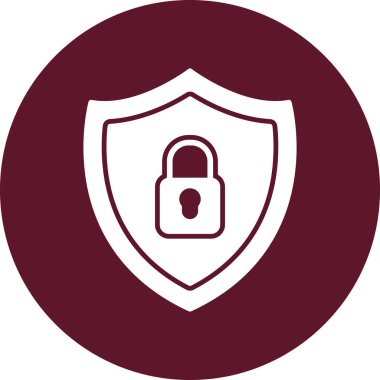 Güvenlik sisteminin vektör çizimi