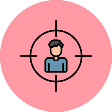 Hedef, Kullanıcı logosu, web sayfası için basit simge 