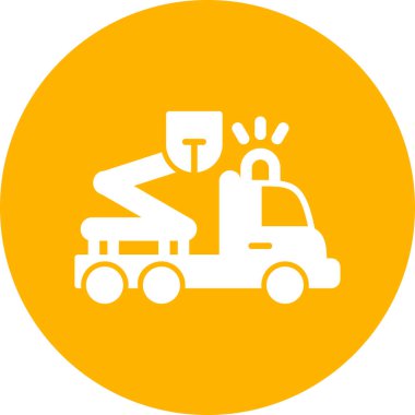 Modern b 'nin vektör çizimi kamyon simgesinden yoksun