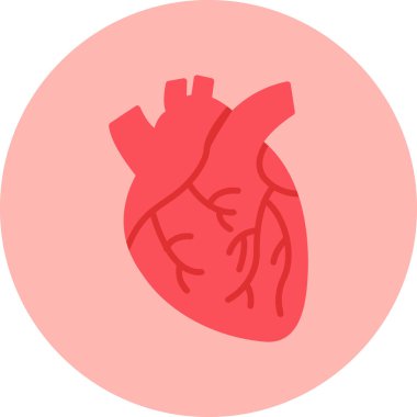 Kalp modern simge, vektör illüstrasyonu 