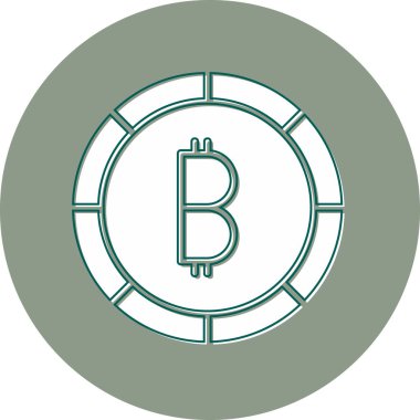 Bir dolar simgesinin vektör illüstrasyonu