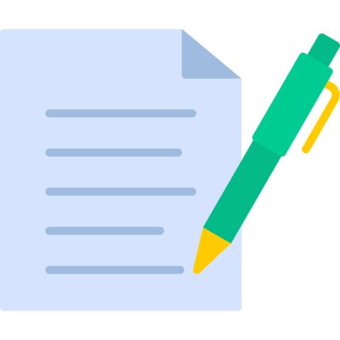 Belge. Web simgesi basit illüstrasyon