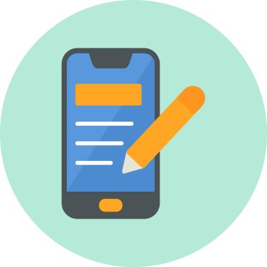 akıllı telefon simgesi vektör illüstrasyonu