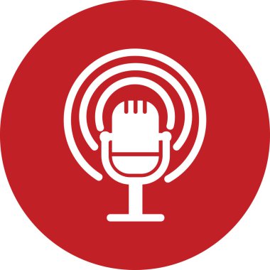 Yayın simge vektör çizim