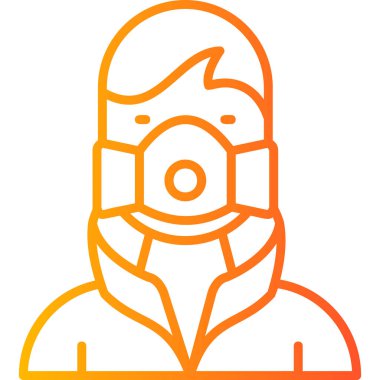 Adamım. Web simgesi basit illüstrasyon