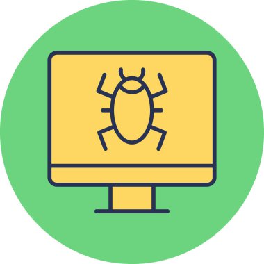 Computer Virus icon modern vector illustration