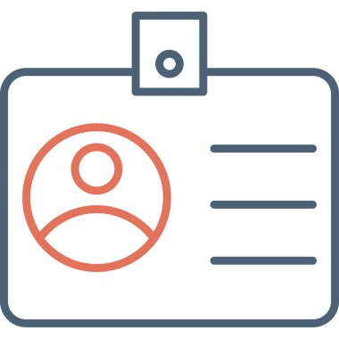 Kimlik kartı. Web simgesi