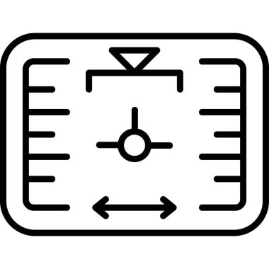 Gıda ikonunun vektör illüstrasyonu. Hot Dog