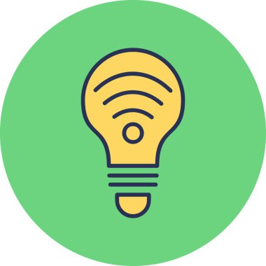 ampul simgesi vektör illüstrasyonu