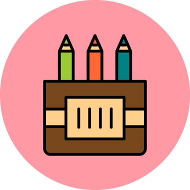 Ofis simgesinin vektör illüstrasyonu