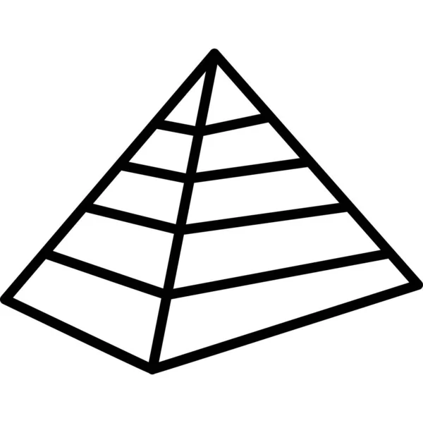 金字塔 Web图标简单说明 — 图库矢量图片