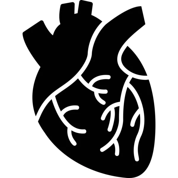 Современная Икона Сердца Векторная Иллюстрация — стоковый вектор