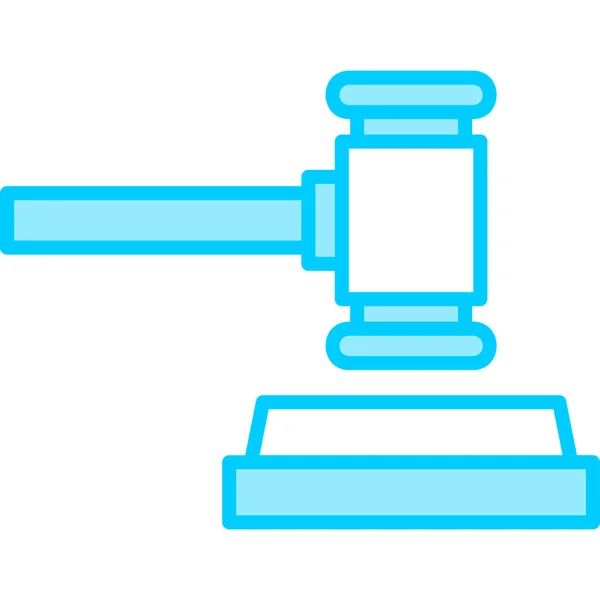 Gavel Law Justice Web Illustration Icon Element — 图库矢量图片