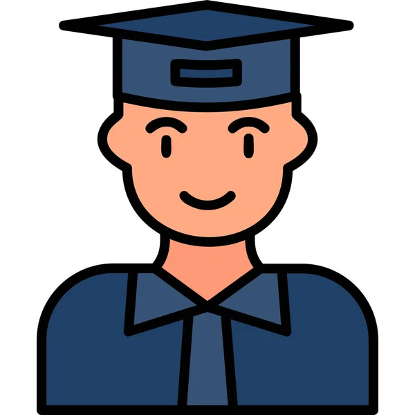 Student Icon Vector Illustration — Stock Vector