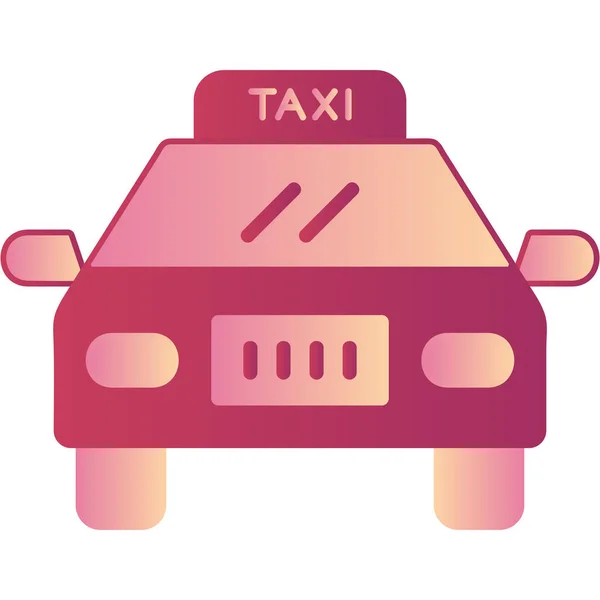Ilustrace Vektoru Ikony Taxi — Stockový vektor
