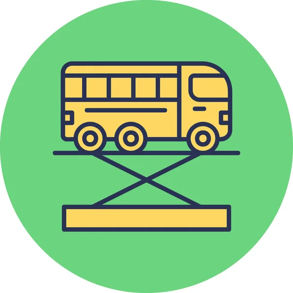 Bus Jack Modernes Symbol Vektorillustration — Stockvektor