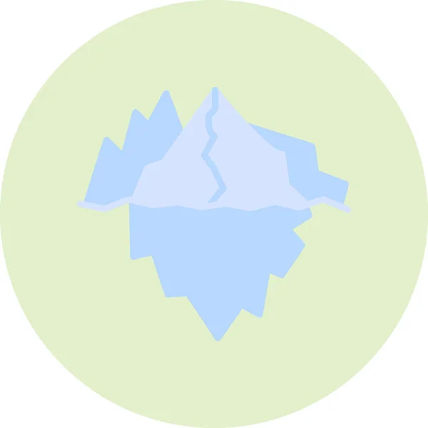 Icono Iceberg Ilustración Diseño Moderno — Archivo Imágenes Vectoriales