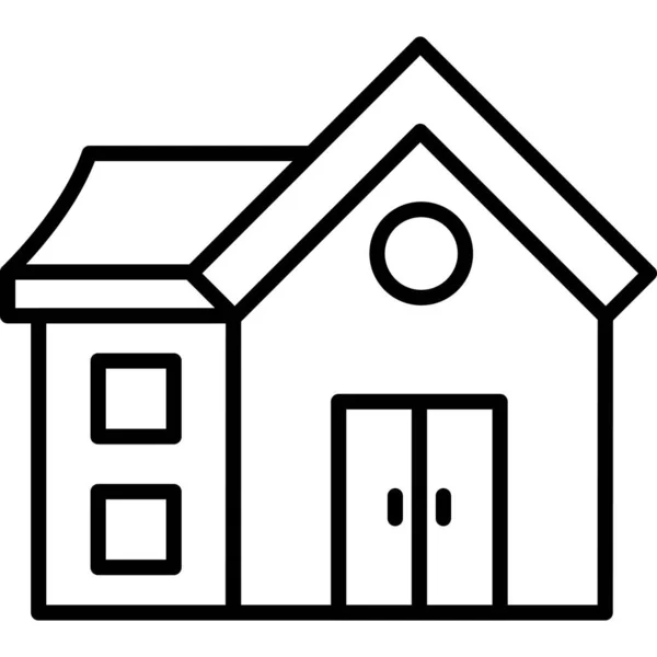 Ikon Rumah Real Estate Latar Belakang - Stok Vektor