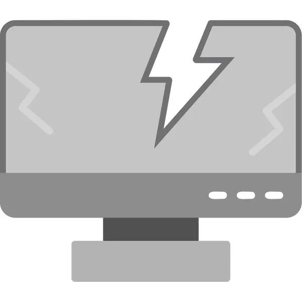 Komputer Ikona Web Prosta Ilustracja — Wektor stockowy