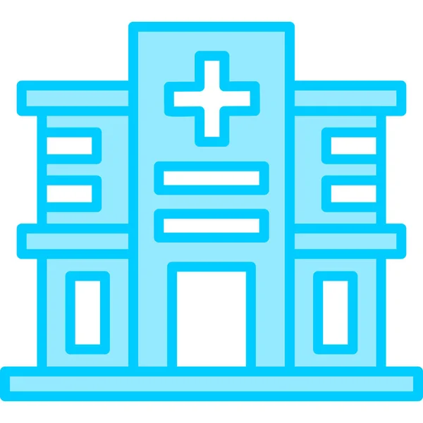 Hospital Ícone Web Design Simples — Vetor de Stock