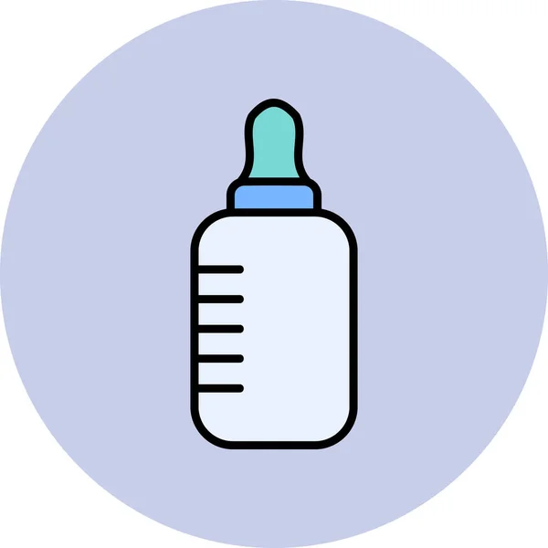 Baby Feeding Bottle Graphic Illustration — Stock Vector