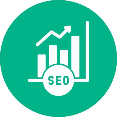 Grafik Analitiği. Web simgesi basit illüstrasyon