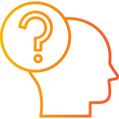 Soru işareti, vektör illüstrasyonu