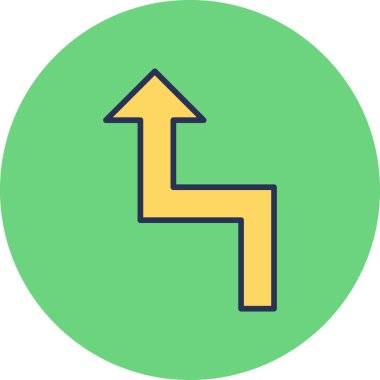 ok simgesinin vektör illüstrasyonu