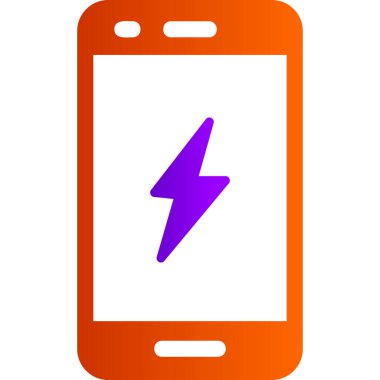 Akıllı telefon aygıtının dijital illüstrasyonunu şarj et 