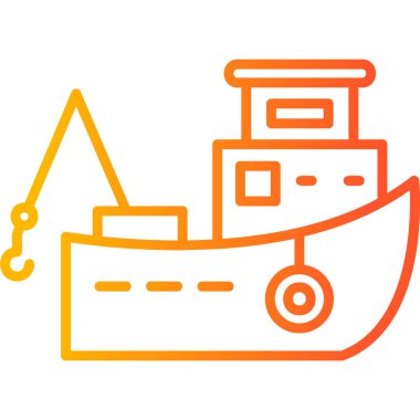 Gemi. Web simgesi basit tasarım