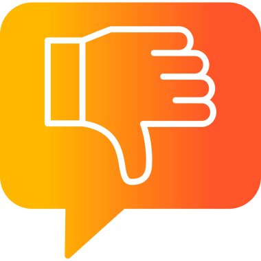 Hoşlanmamak. Web simgesi basit tasarım