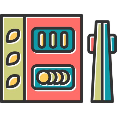 Bento web simgesi basit illüstrasyon