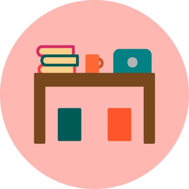 masa web simgesi basit illüstrasyon