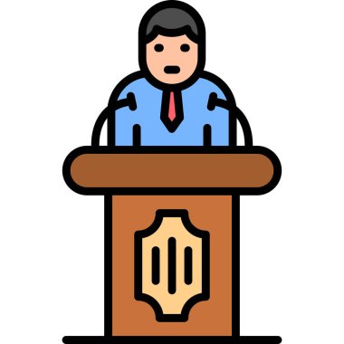 Siyaset simgesi vektör illüstrasyonu