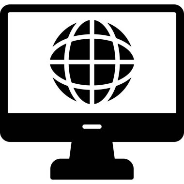 Genel çevrimiçi modern simge vektör illüstrasyonu