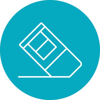 Silgi simgesinin vektör illüstrasyonu