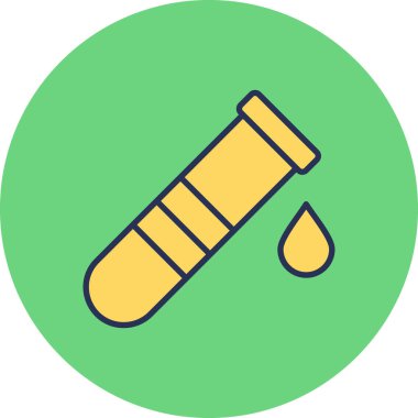 test tübü web simgesi basit tasarım